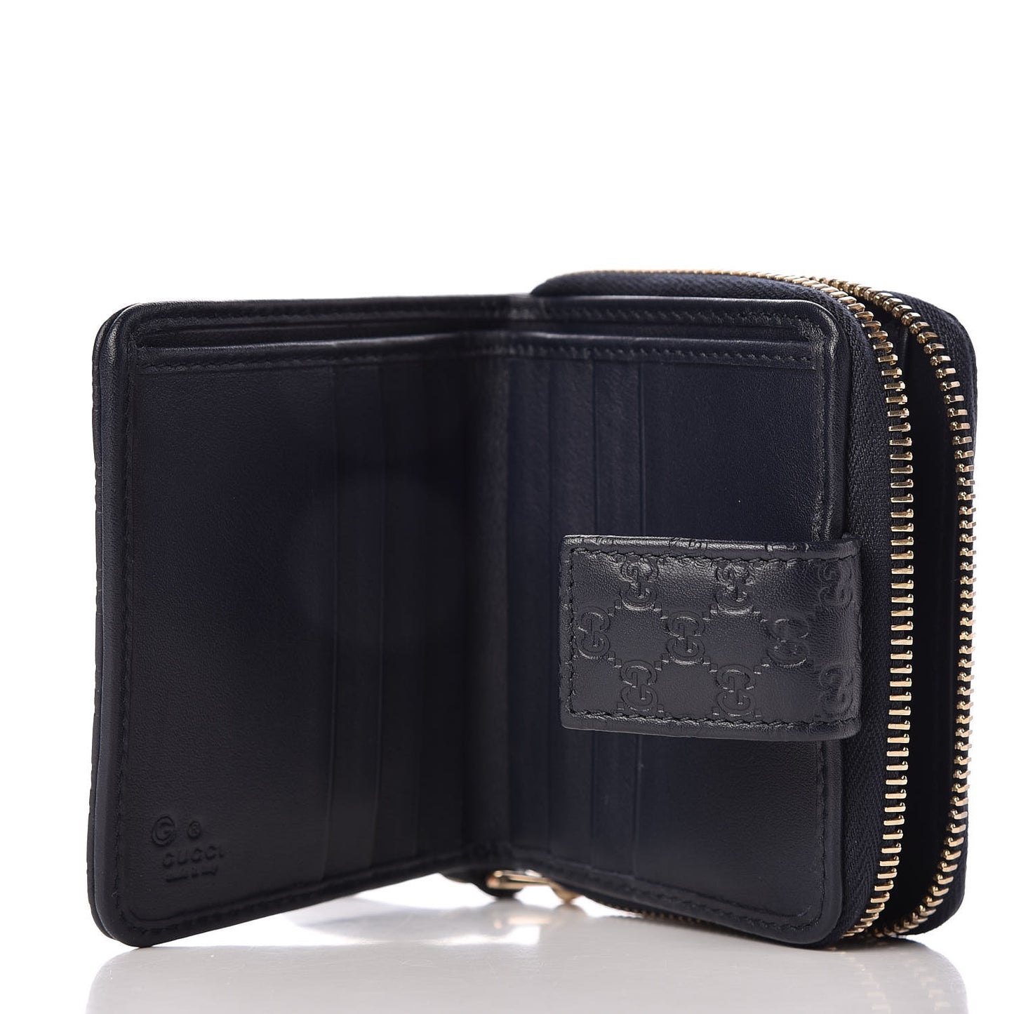 Microguccissima Compact Wallet Navy