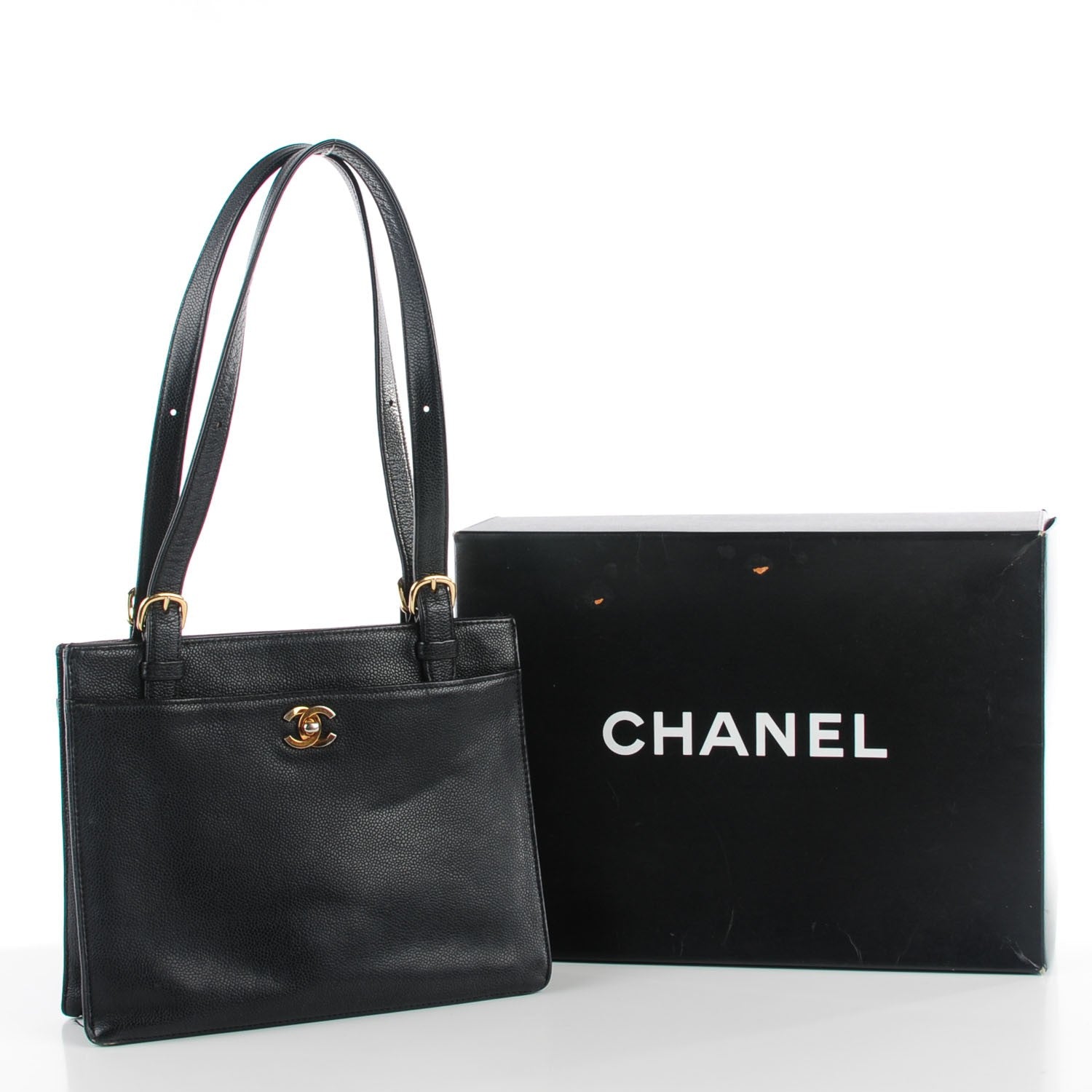 Chanel Caviar Shoulder Bag Black 6 of 14
