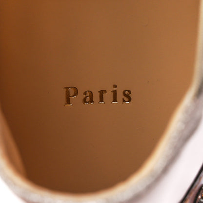 Christian Louboutin Satin Metallic Calfskin Glitter Specchio Studded 123 Run Flat Sneakers 41 Cortis 8 of 9