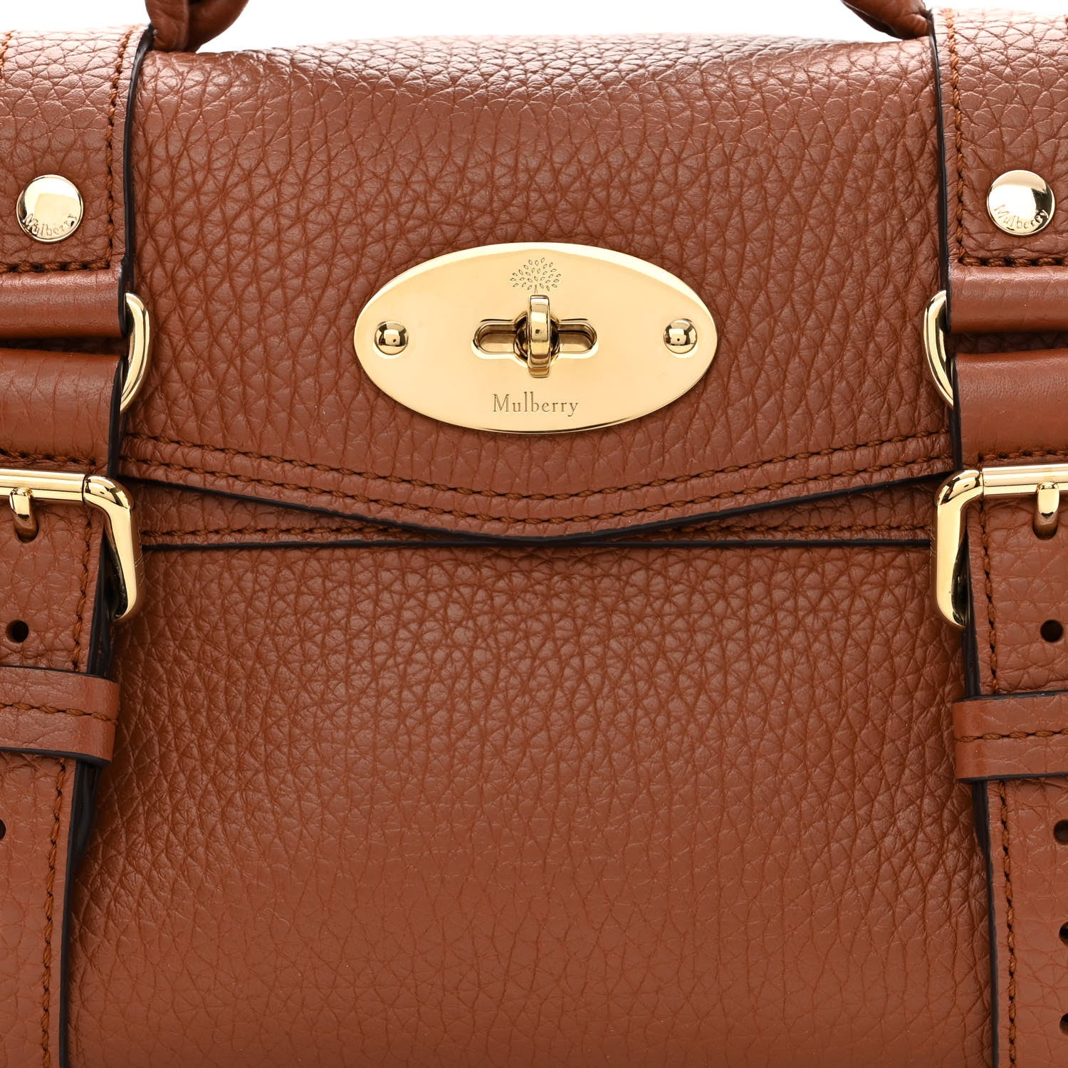 Mulberry Heavy Grain Mini Alexa Chestnut 9 of 11