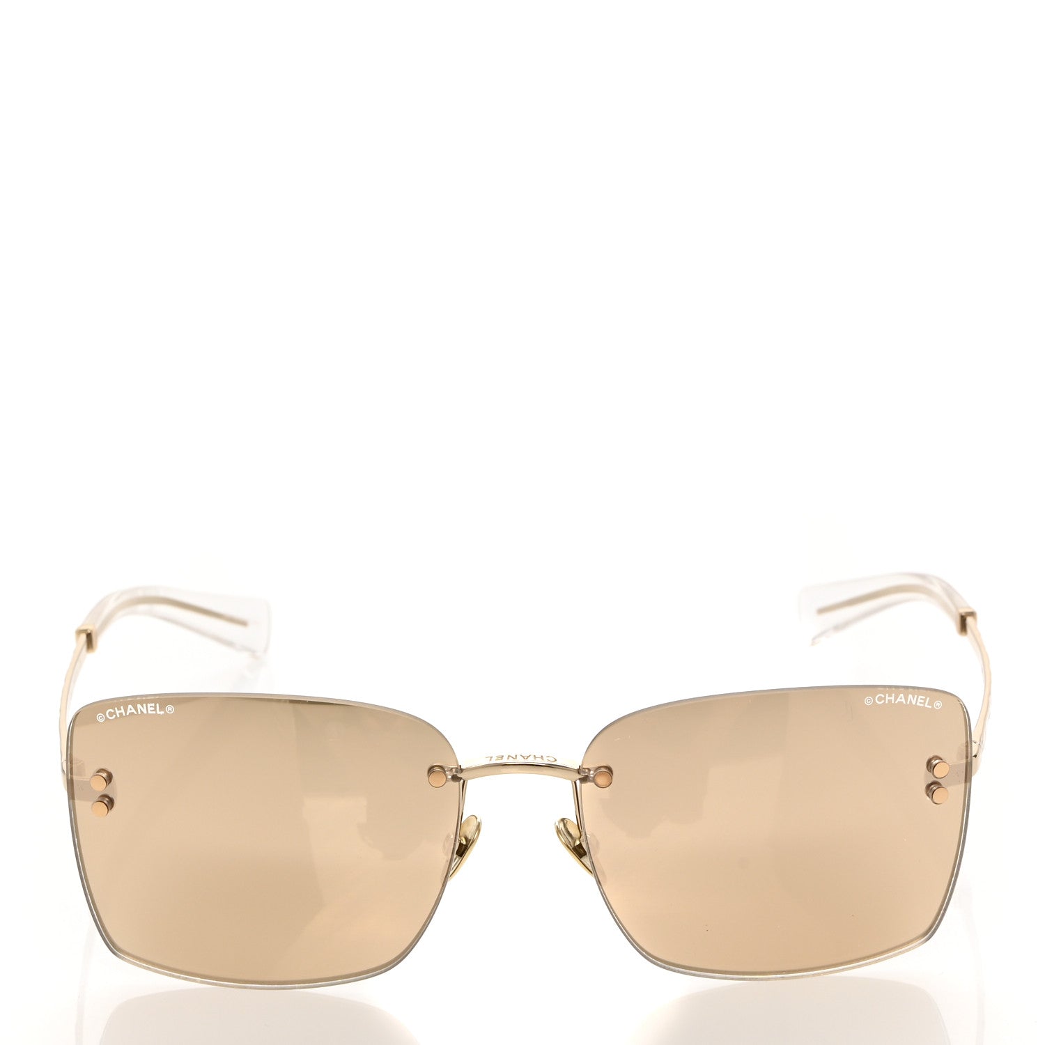Chanel Metal Square Sunglasses 71309 Gold 2 of 8