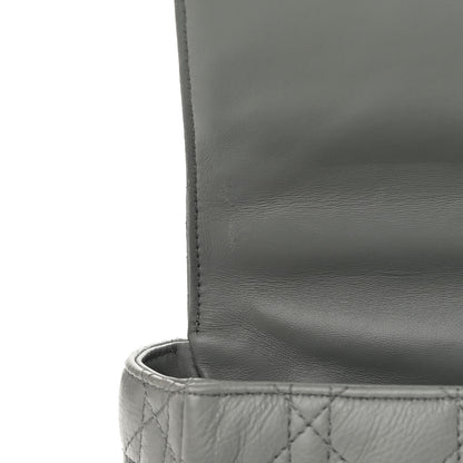 Christian Dior Lambskin Cannage Large Caro Bag Grey 12 of 17