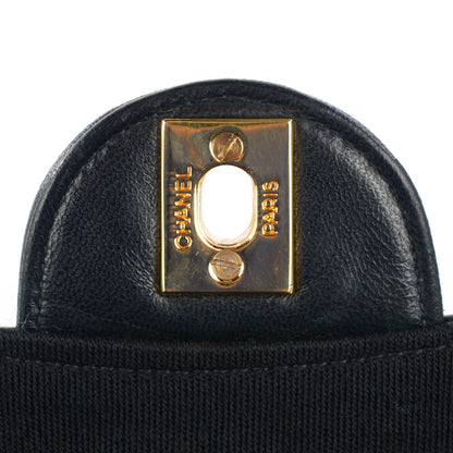 Chanel Lambskin Jersey Quilted Small Flap Black 10 of 10
