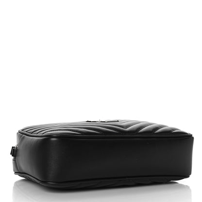 Saint Laurent Calfskin Matelasse Monogram Lou Camera Bag Black 4 of 9