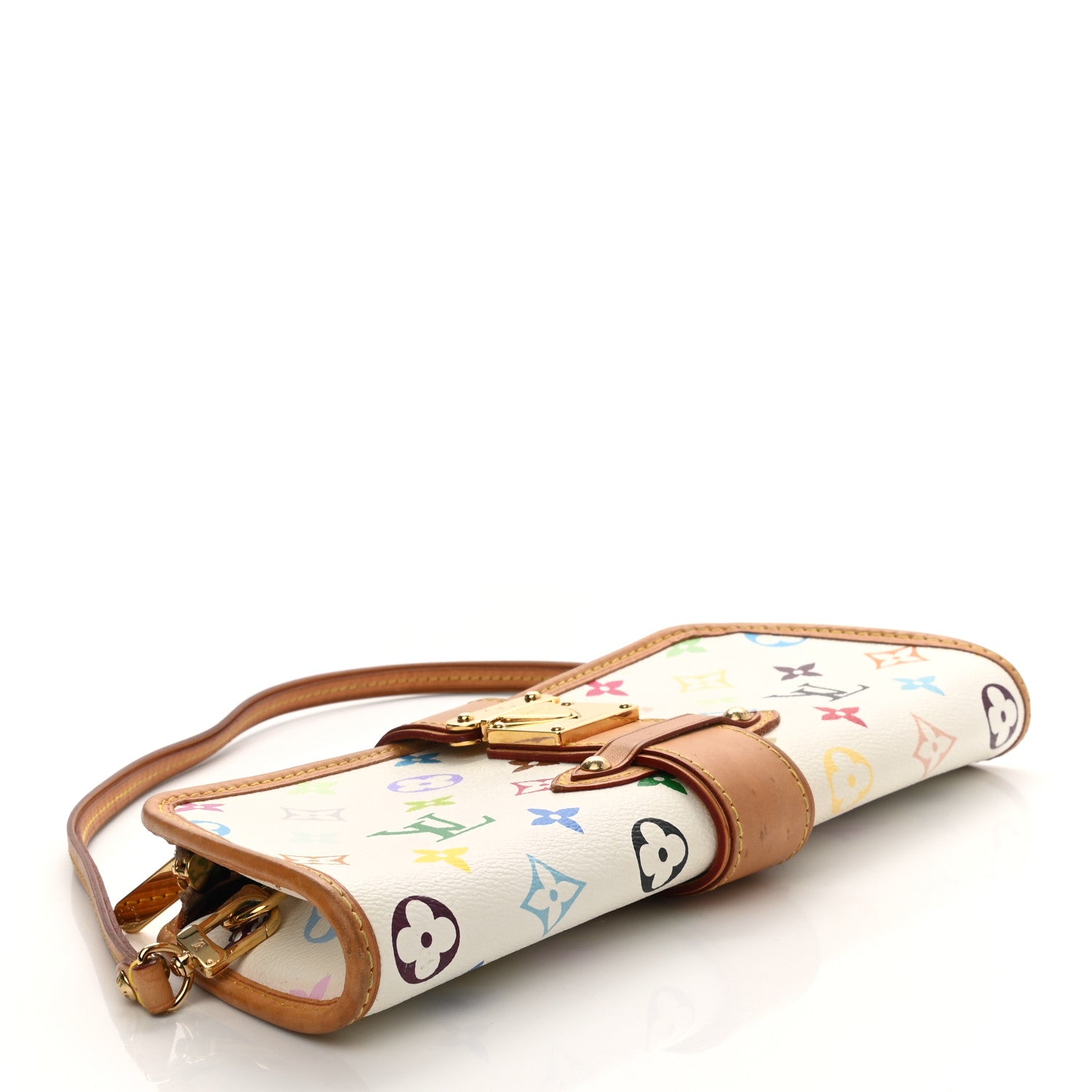 Louis Vuitton Monogram Multicolor Shirley White 4 of 7