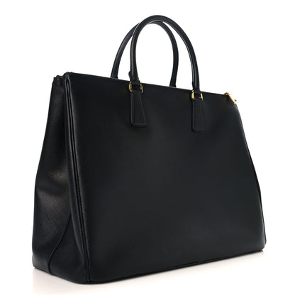 Prada affiano Lux Extra Large Galleria Double Zip Tote Black 3 of 14