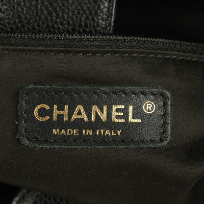 Chanel Caviar Quilted Petit Shopping Tote PST Black 7 of 9