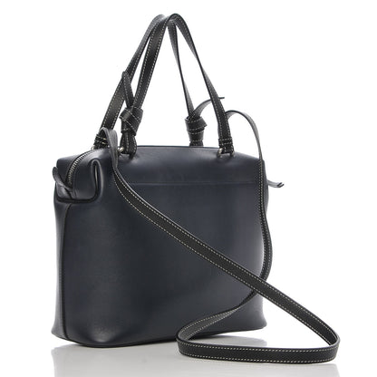 Celine Lambskin Small Soft Cube Satchel Navy 4 of 7