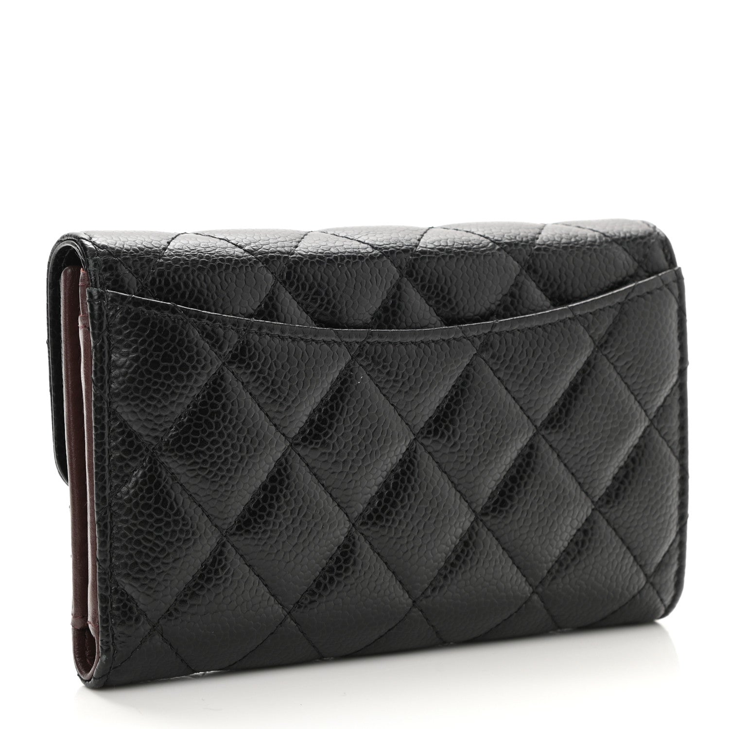 Chanel Caviar Quilted Medium Flap Wallet Black 3 of 9