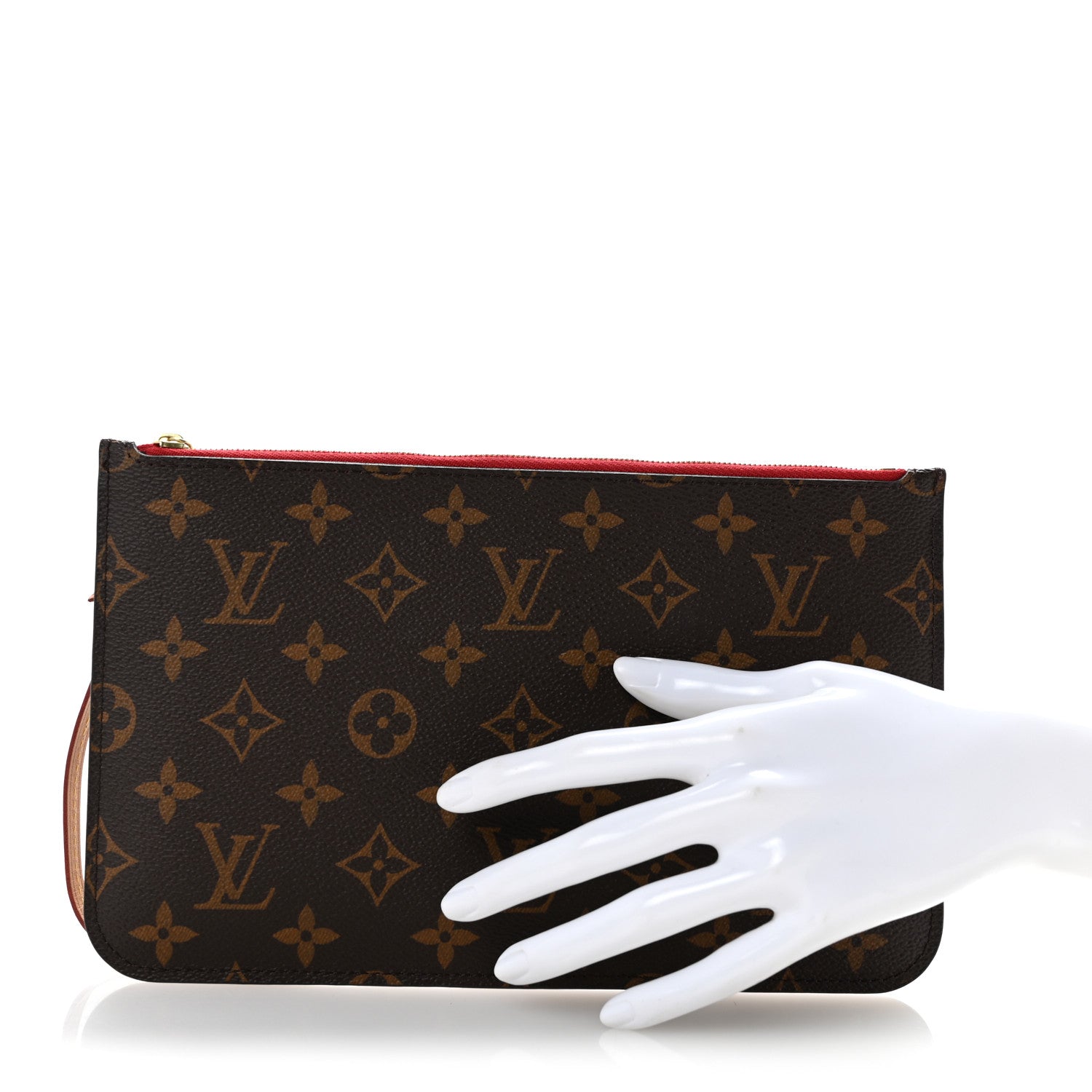 Louis Vuitton Monogram Neverfull MM GM Pochette Cherry 2 of 7