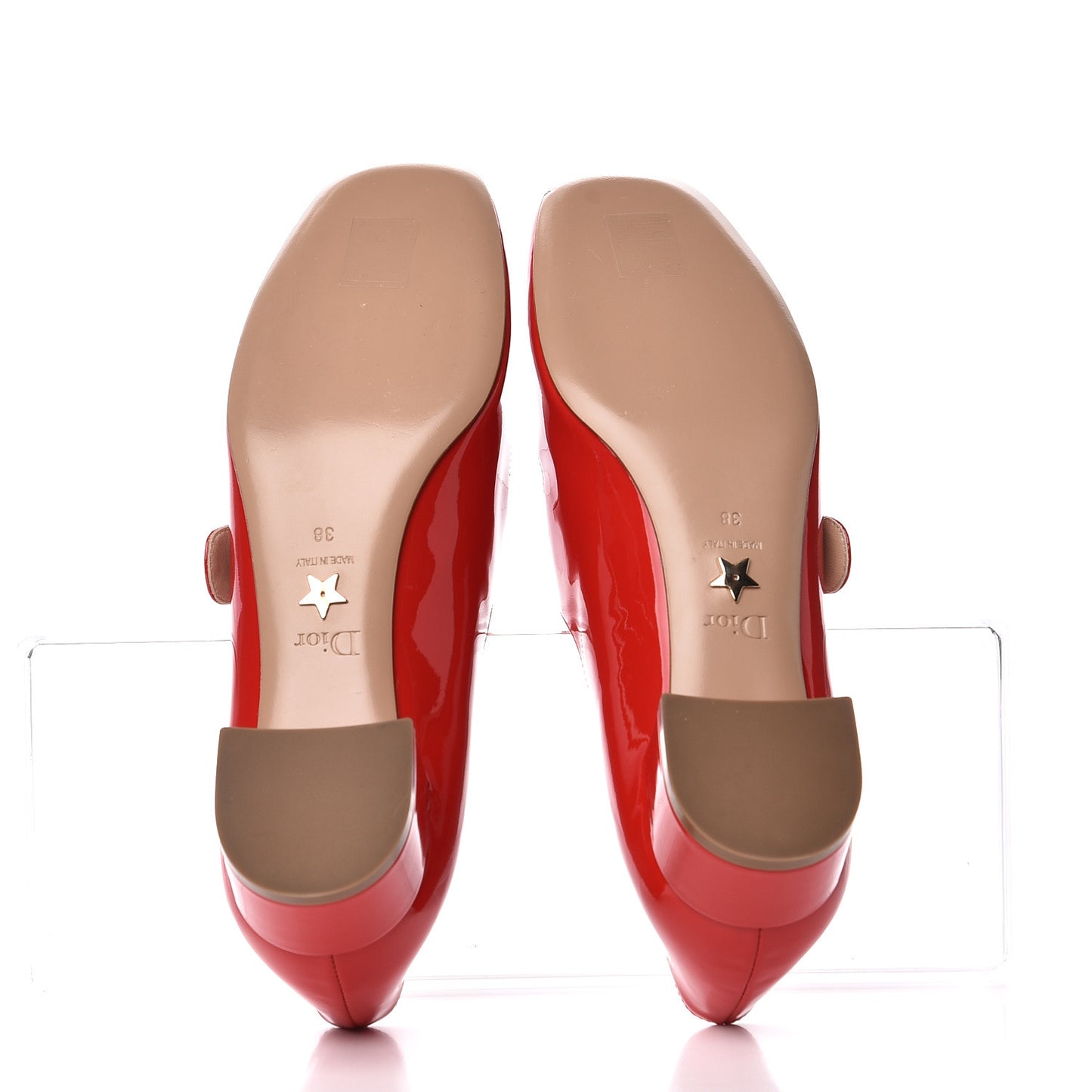 Patent Baby-D Ballet Pumps 38 Deep Red