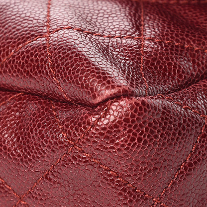 Chanel Iridescent Caviar Quilted Large Chic Flap Red 10 of 12