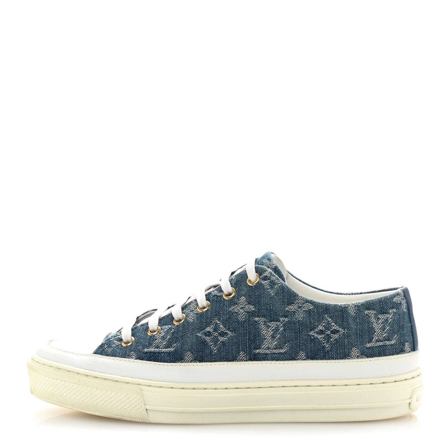 Louis Vuitton Denim Monogram Stellar Sneakers 38.5 Bleu Jeans Blue 1 of 9