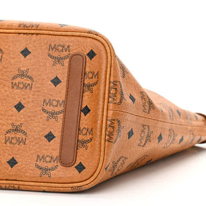 MCM Visetos Medium Reversible Shopping Tote Cognac Brown 14 of 17