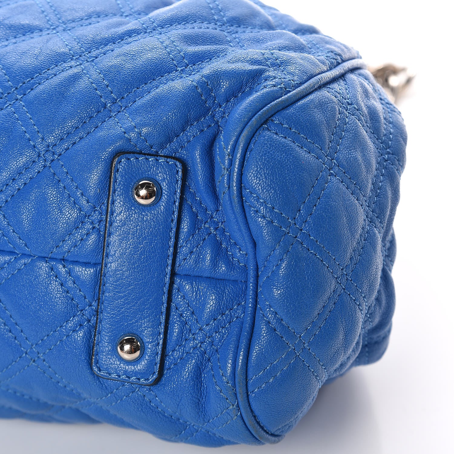 Marc Jacobs Calfskin Quilted Stam Bright Blue 15 of 21