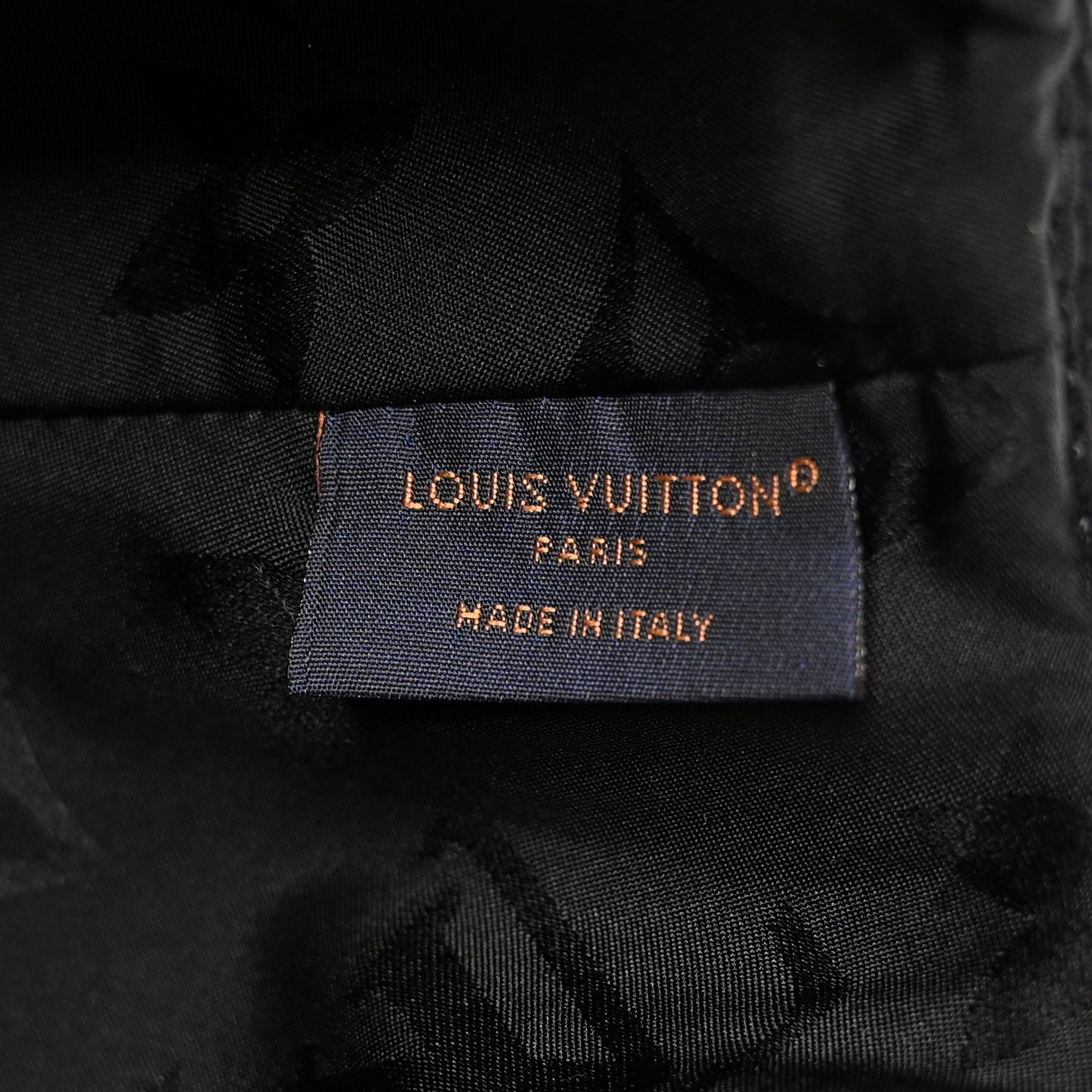 Monogram Cotton Jacquard Embroidered LV Day Cap M Black