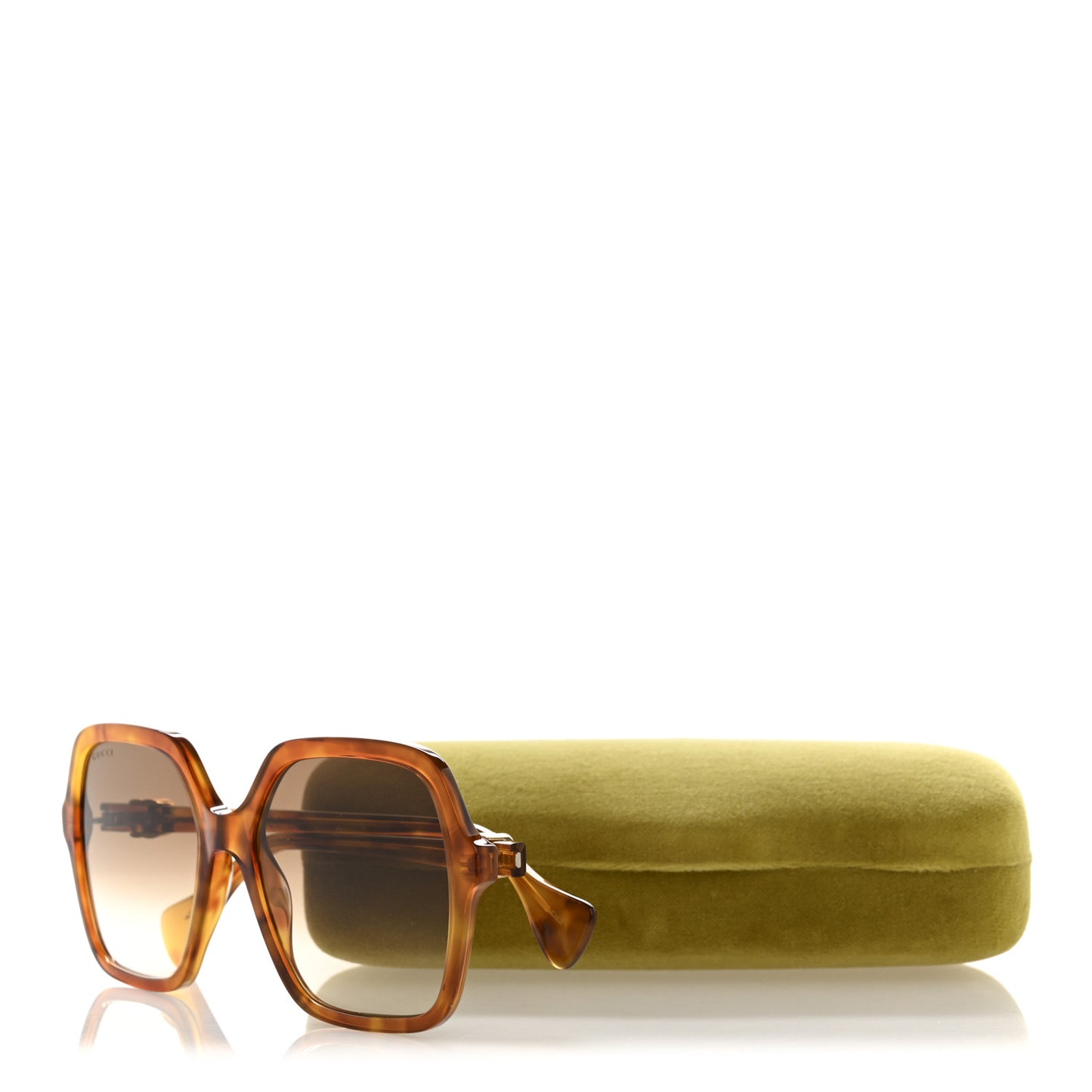 Acetate Oversize Rectangle Frame GG1072S Sunglasses Tortoise