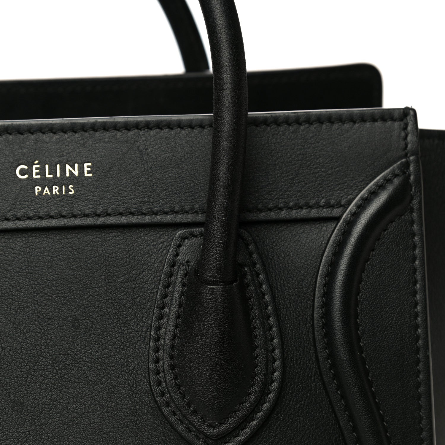 Celine Smooth Calfskin Nano Luggage Black 14 of 16