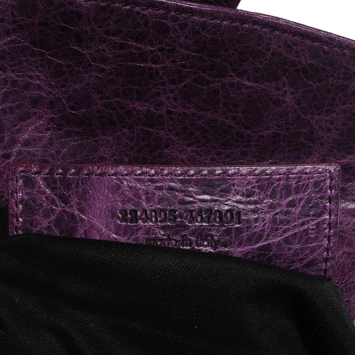 Agneau Classic Hardware Pouch Flap Clutch Raisin