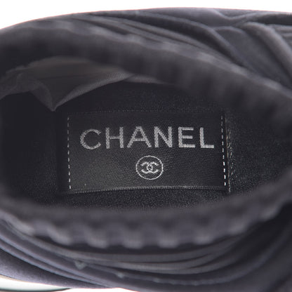 Chanel Stretch Fabric CC Sneakers 36 Black 6 of 8