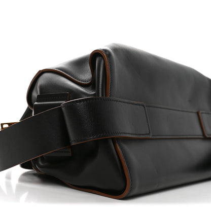 Prada City Calf Ribbon Bowling Bag Black 8 of 9