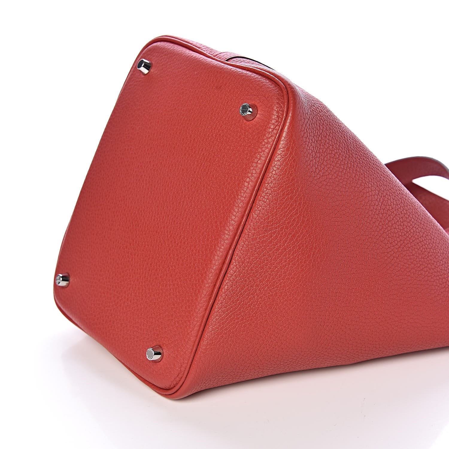 Hermes Taurillon Clemence Picotin Lock 22 MM Rouge Casaque 9 of 11
