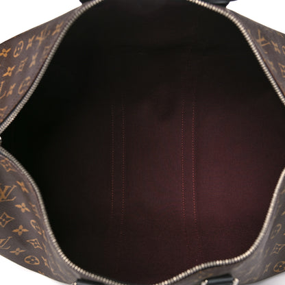 Louis Vuitton Monogram Macassar Keepall Bandouliere 45 5 of 9