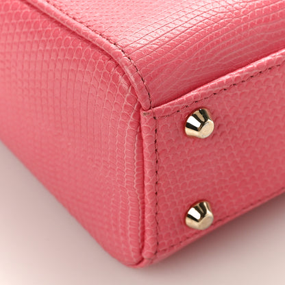 Christian Dior Lizard Mini Lady Dior Pink 7 of 9