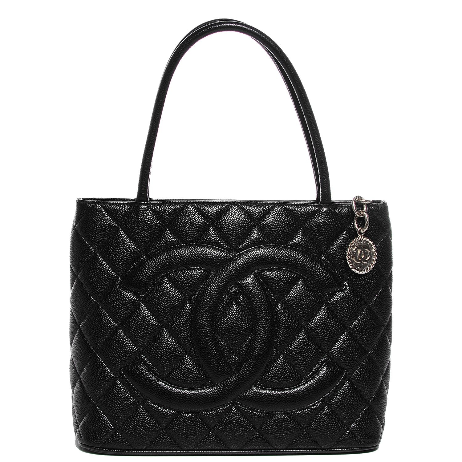 Chanel Caviar Quilted Medallion Tote Black 1 of 7
