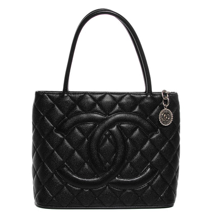 Chanel Caviar Quilted Medallion Tote Black 1 of 7