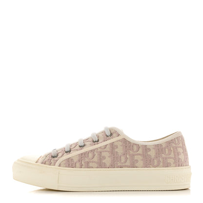 Christian Dior Canvas Oblique Walk'N'Dior Low Top Sneakers 39 Powder Nude 1 of 10