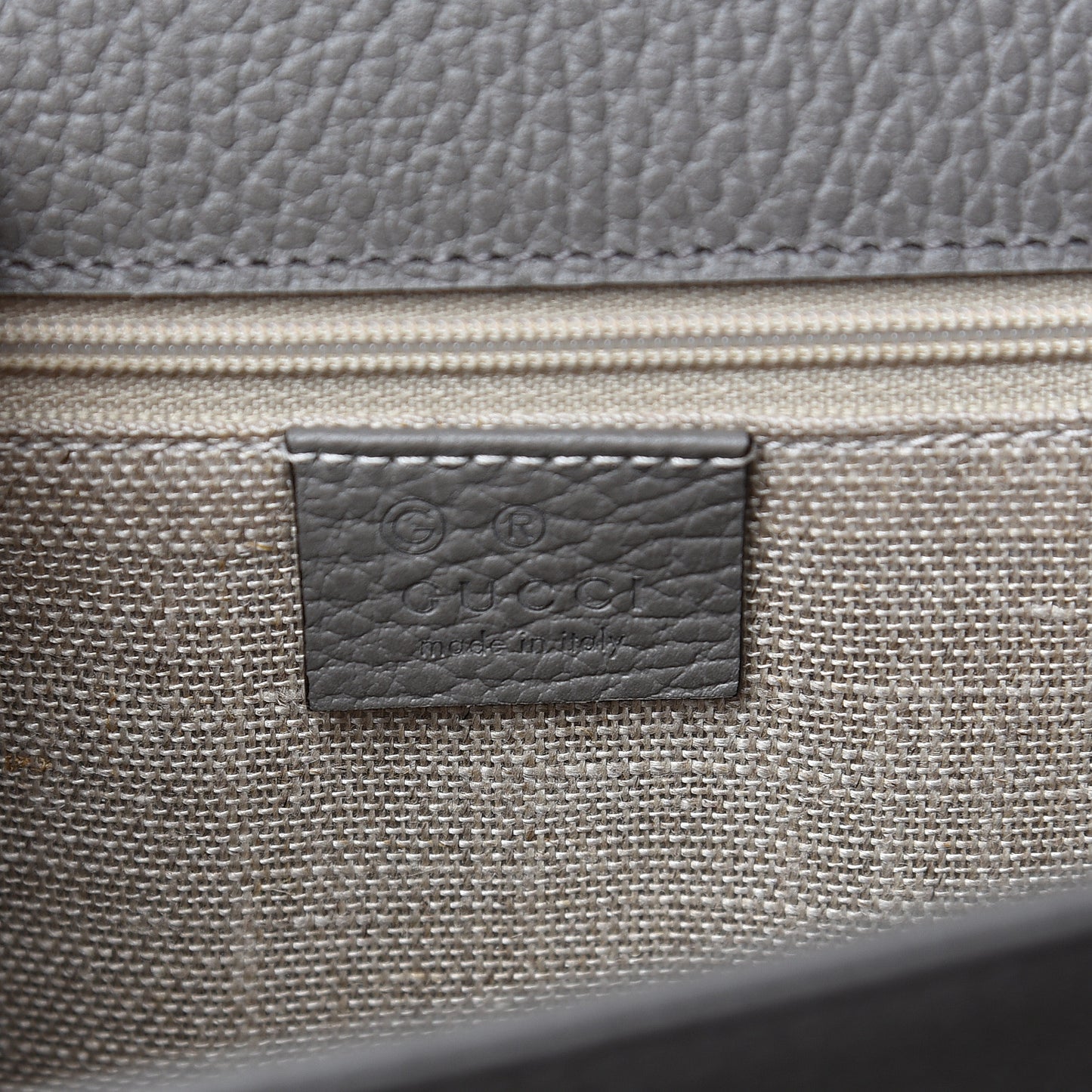 Dollar Calfskin Interlocking G Shoulder Bag Loess