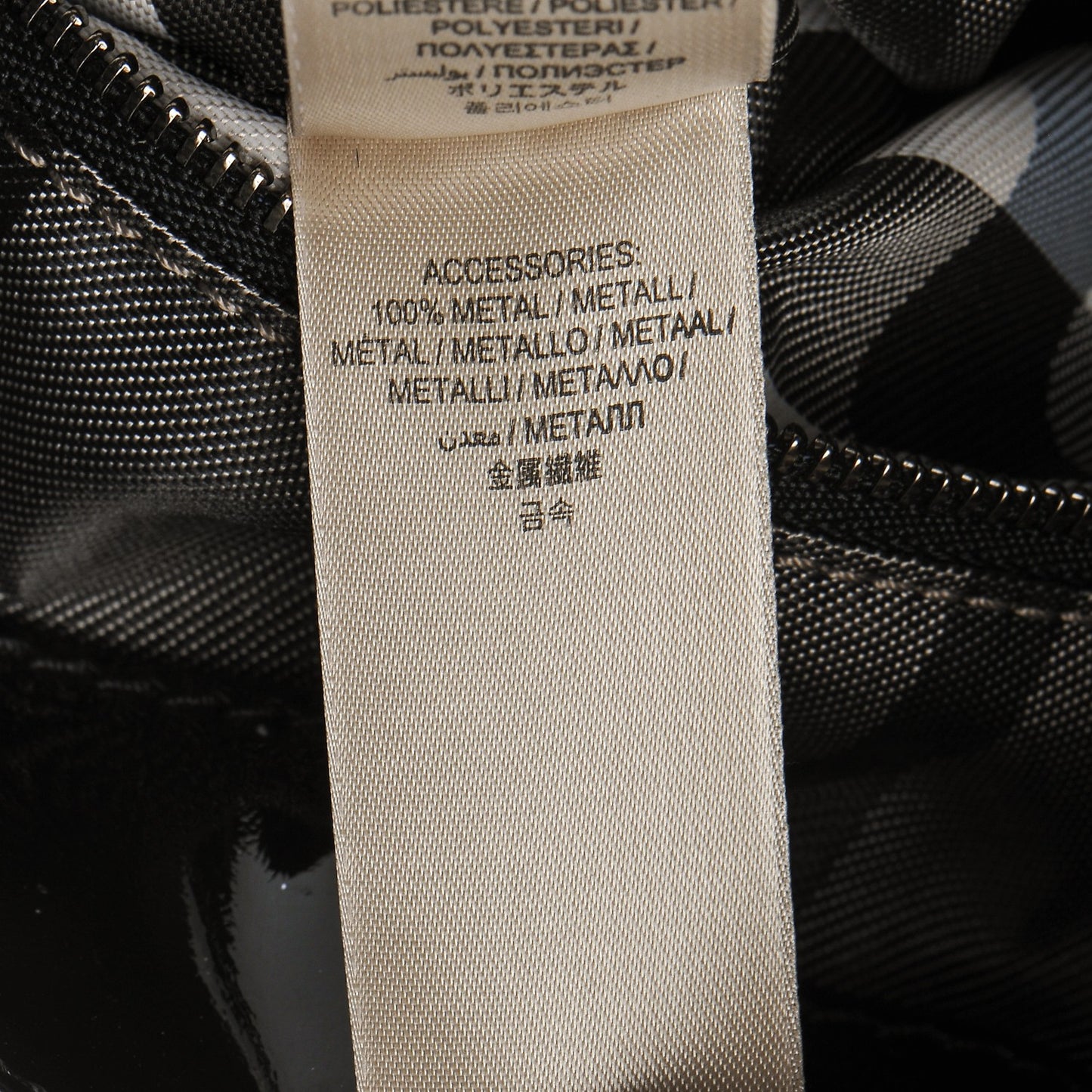 Patent Quilted Small Eastmore Landscape Tote Black