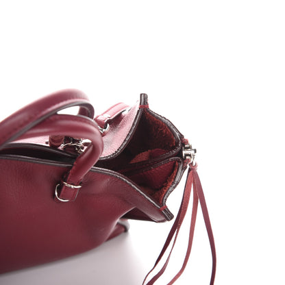 Balenciaga Veau Papier A6 Zip Around Tote Rouge Pourpre 10 of 11