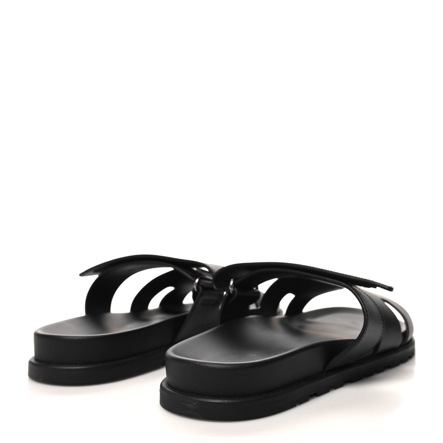 Calfskin Mens Chypre Sandals 43 Black