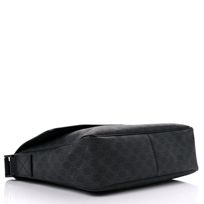 Gucci GG Plus Monogram Medium Flap Messenger Bag Black 3 of 17