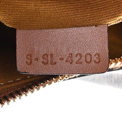 Celine Calfskin Triomphe Canvas Heloise Shoulder Bag Tan 6 of 9