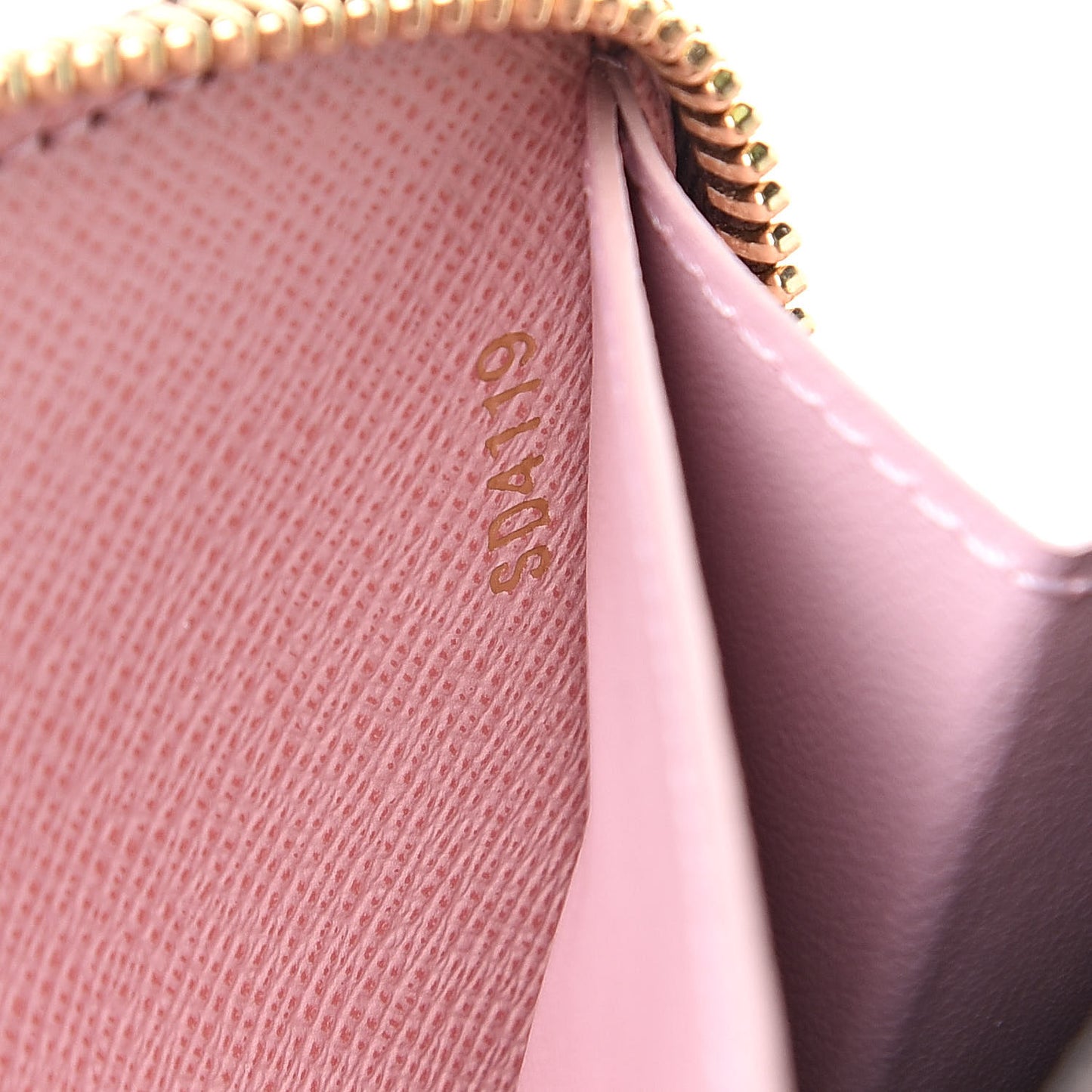 Monogram Clemence Wallet Rose Ballerine