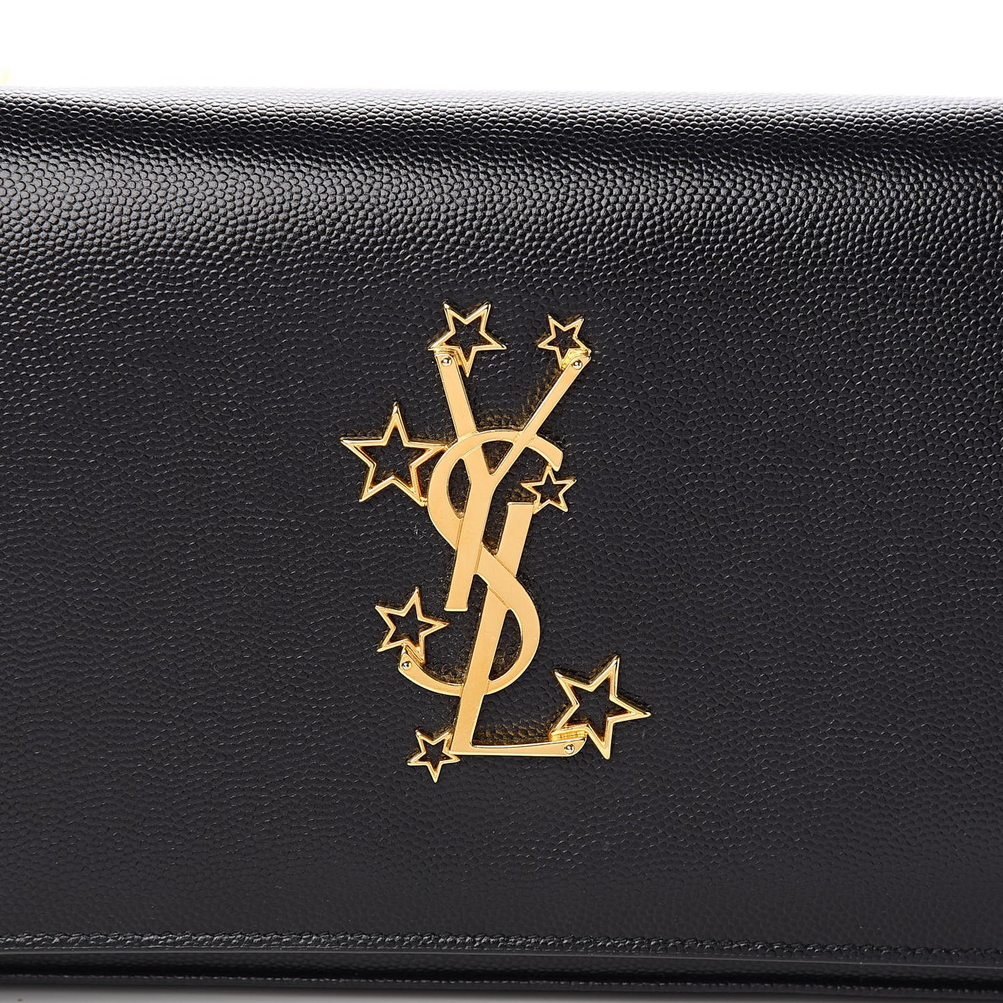 Grain De Poudre Star Studded Monogram Wallet on Chain Black