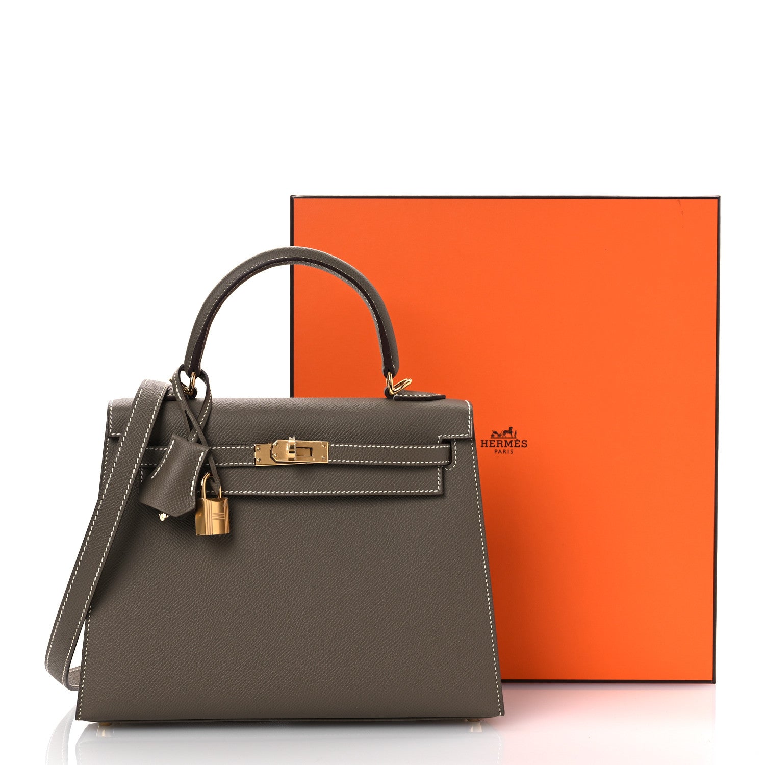 Hermes Epsom Kelly Sellier 25 Etoupe 16 of 16