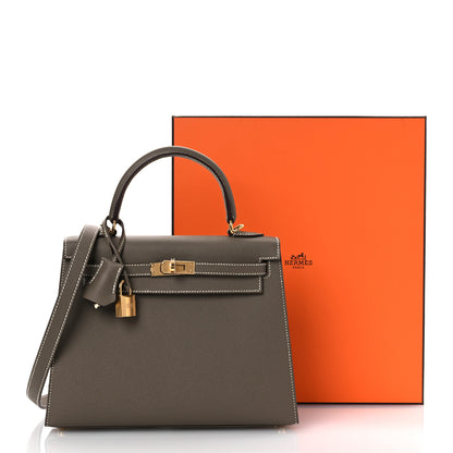 Hermes Epsom Kelly Sellier 25 Etoupe 16 of 16
