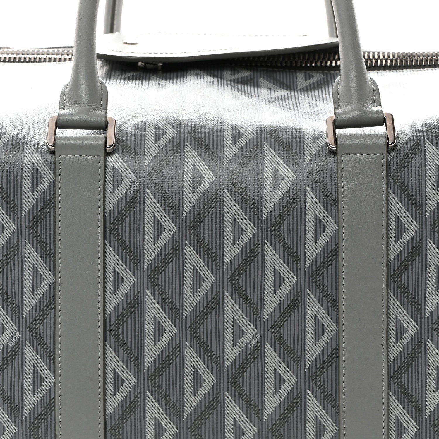 Christian Dior Coated Canvas CD Diamond Lingot 50 Bag Grey 7 of 11