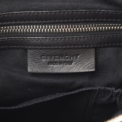 Givenchy Pebbled Calfskin Medium Pyramid Stud Pandora Black 6 of 10