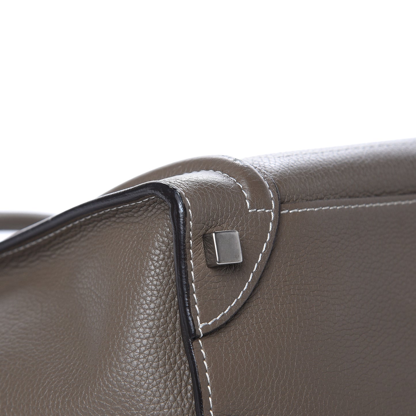 Drummed Calfskin Micro Luggage Souris