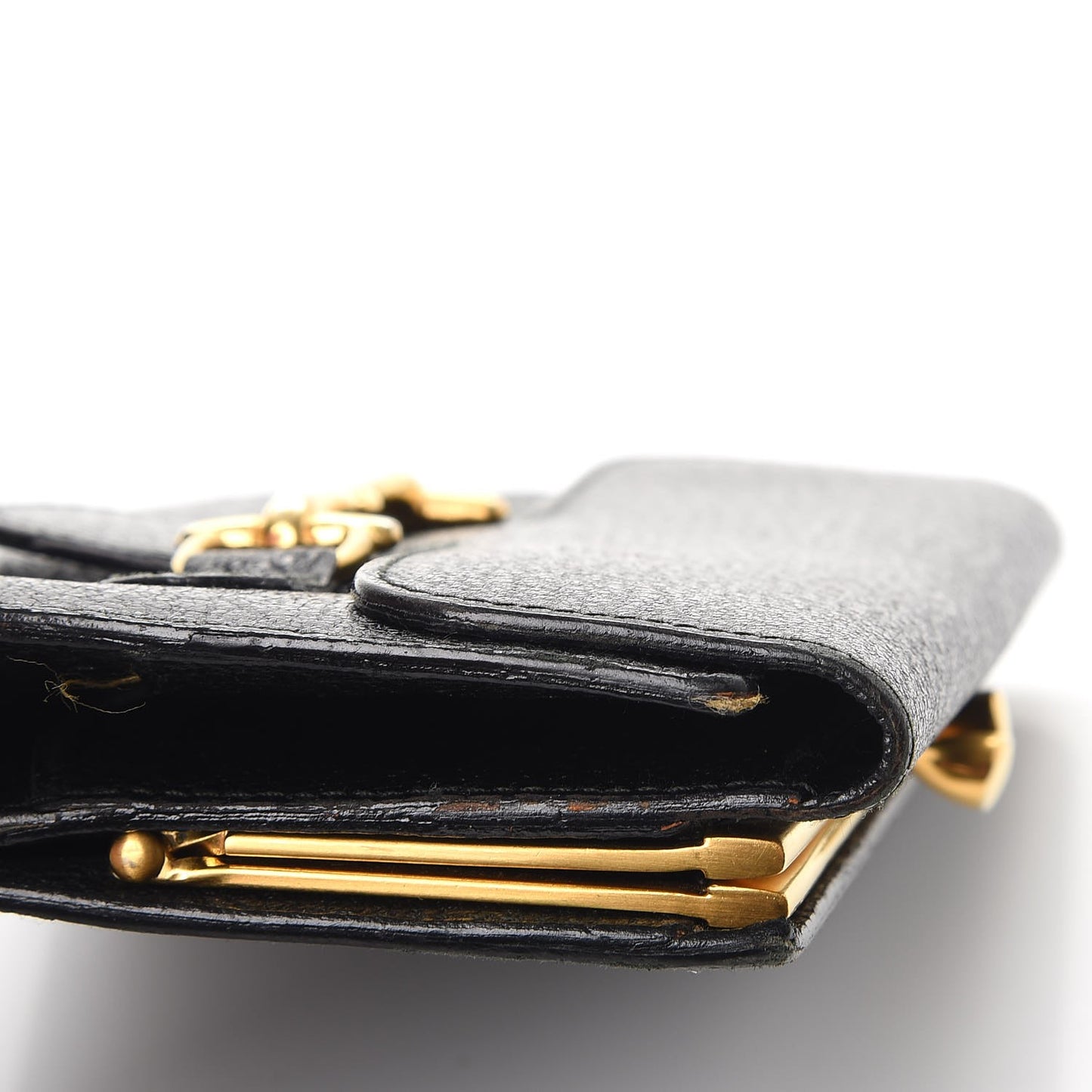 Calfskin Horsebit Wallet Black