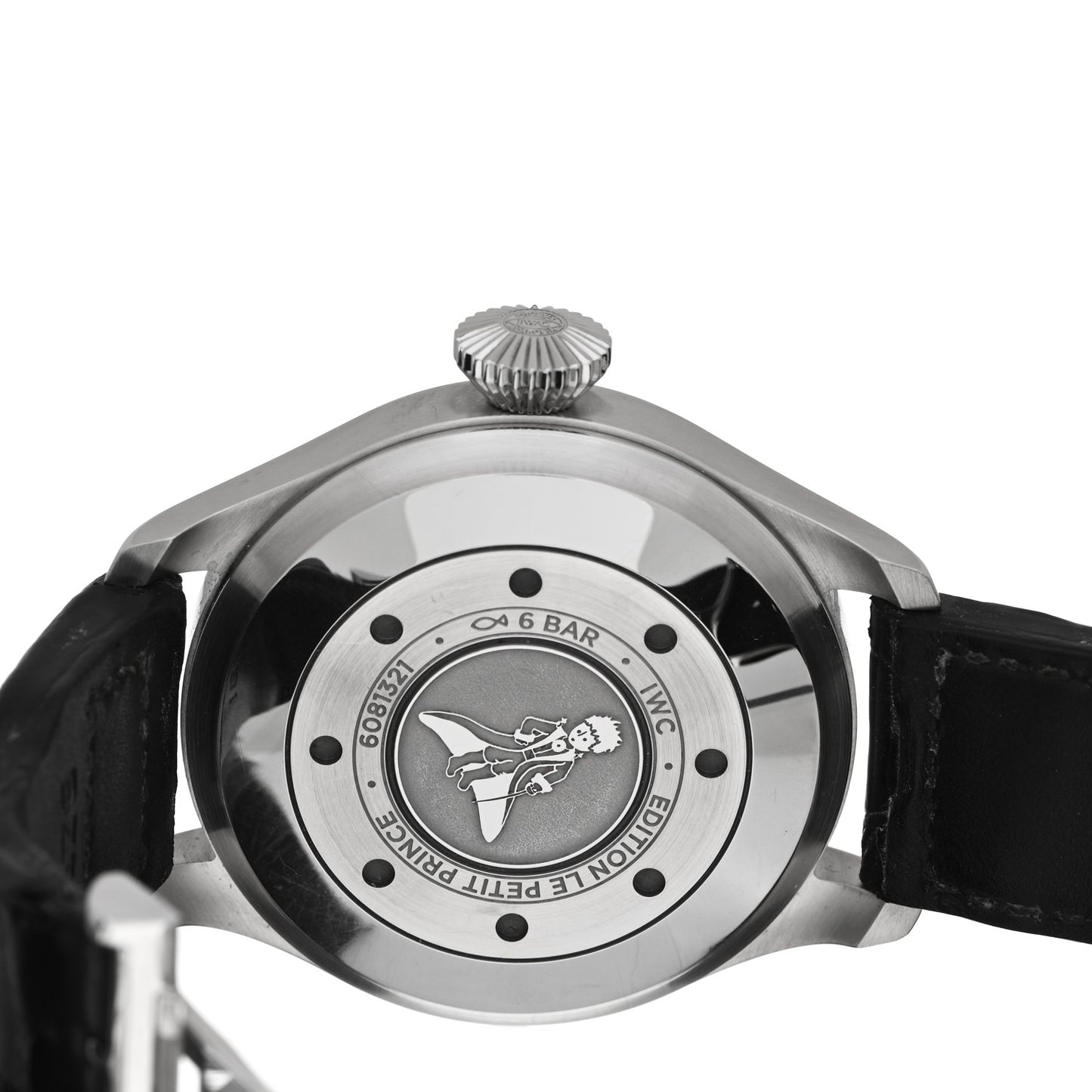 Stainless Steel Alligator 46mm Big Pilot's “Le Petit Prince” Automatic Watch Blue IW501002