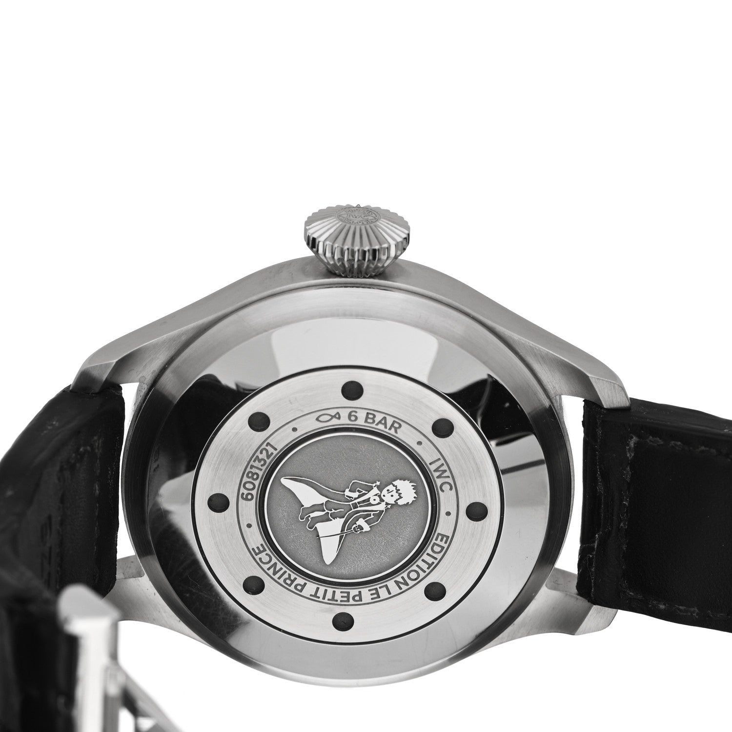 IWC Stainless Steel Alligator 46mm Big Pilot's “Le Petit Prince” Automatic Watch Blue IW501002 4 of 4