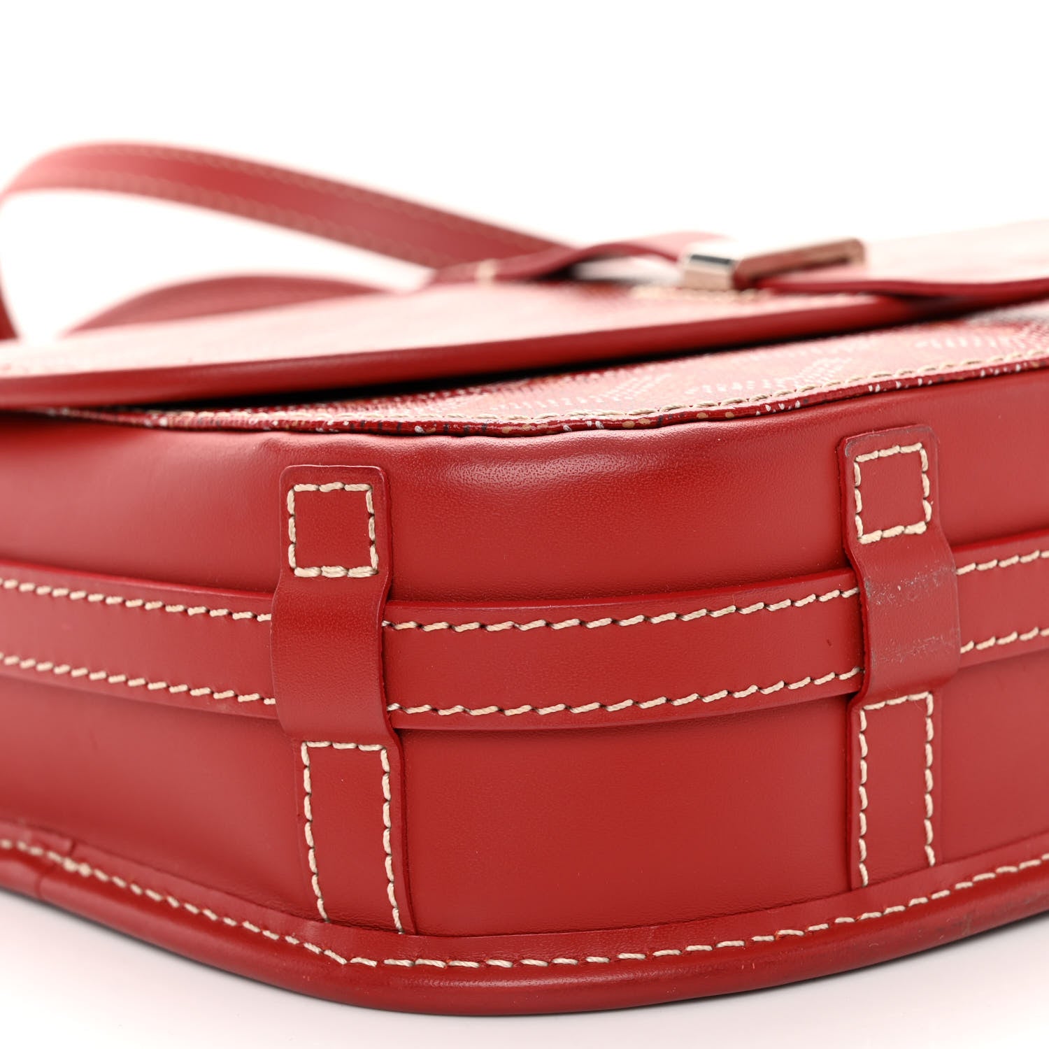 Goyard Goyardine Belvedere II PM Messenger Bag Red 8 of 9