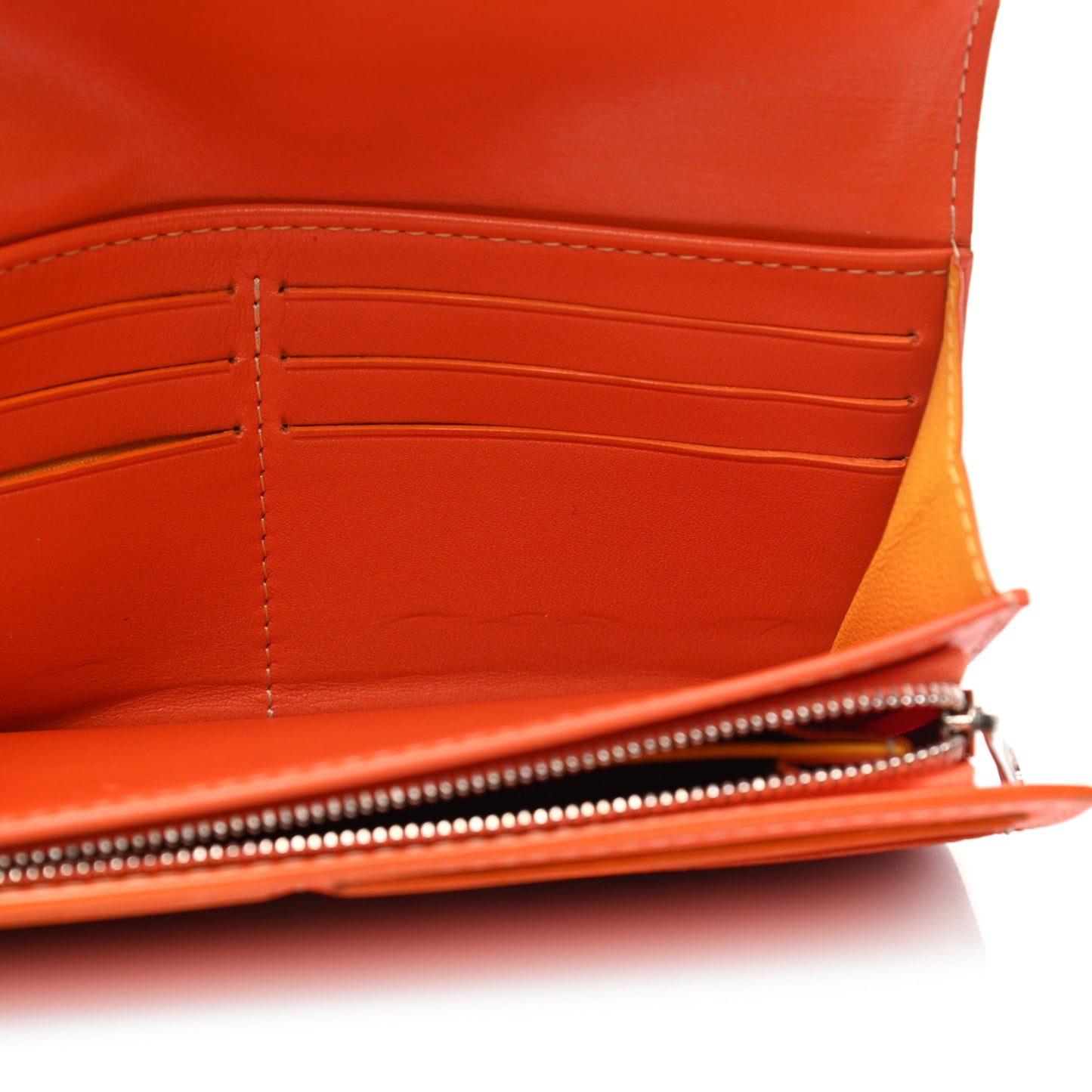 Goyardine Varenne Long Wallet Orange