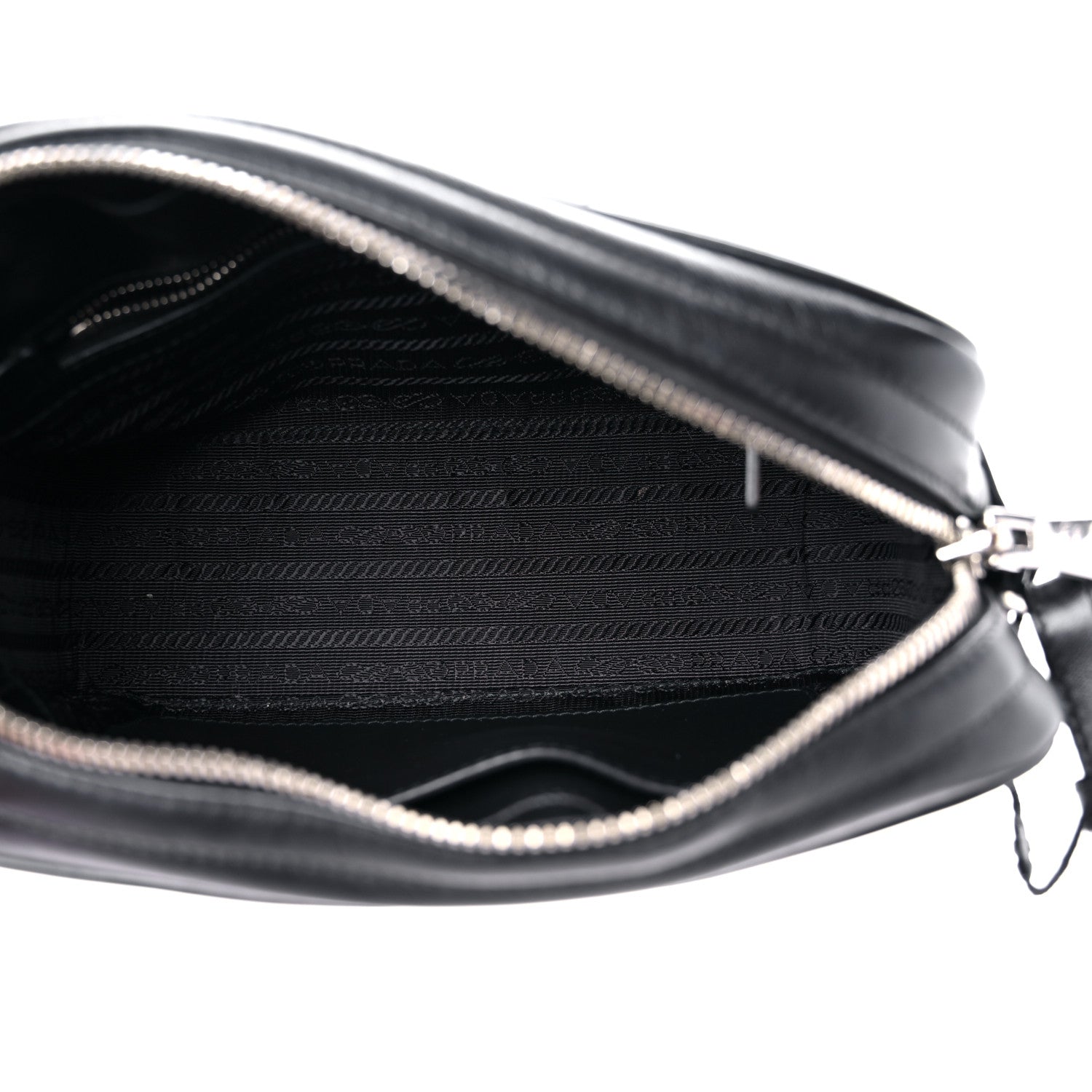 Prada Soft Calfskin Diagramme Crossbody Bag Black 5 of 16